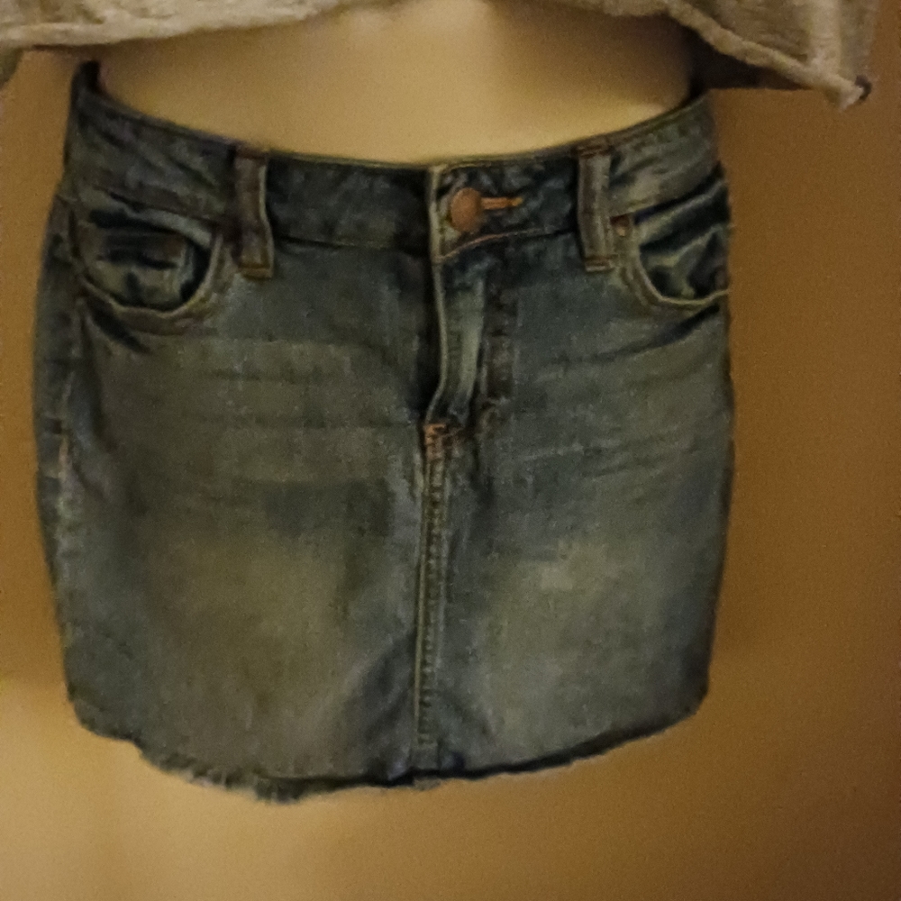 Ivy and Main denim mini skirt